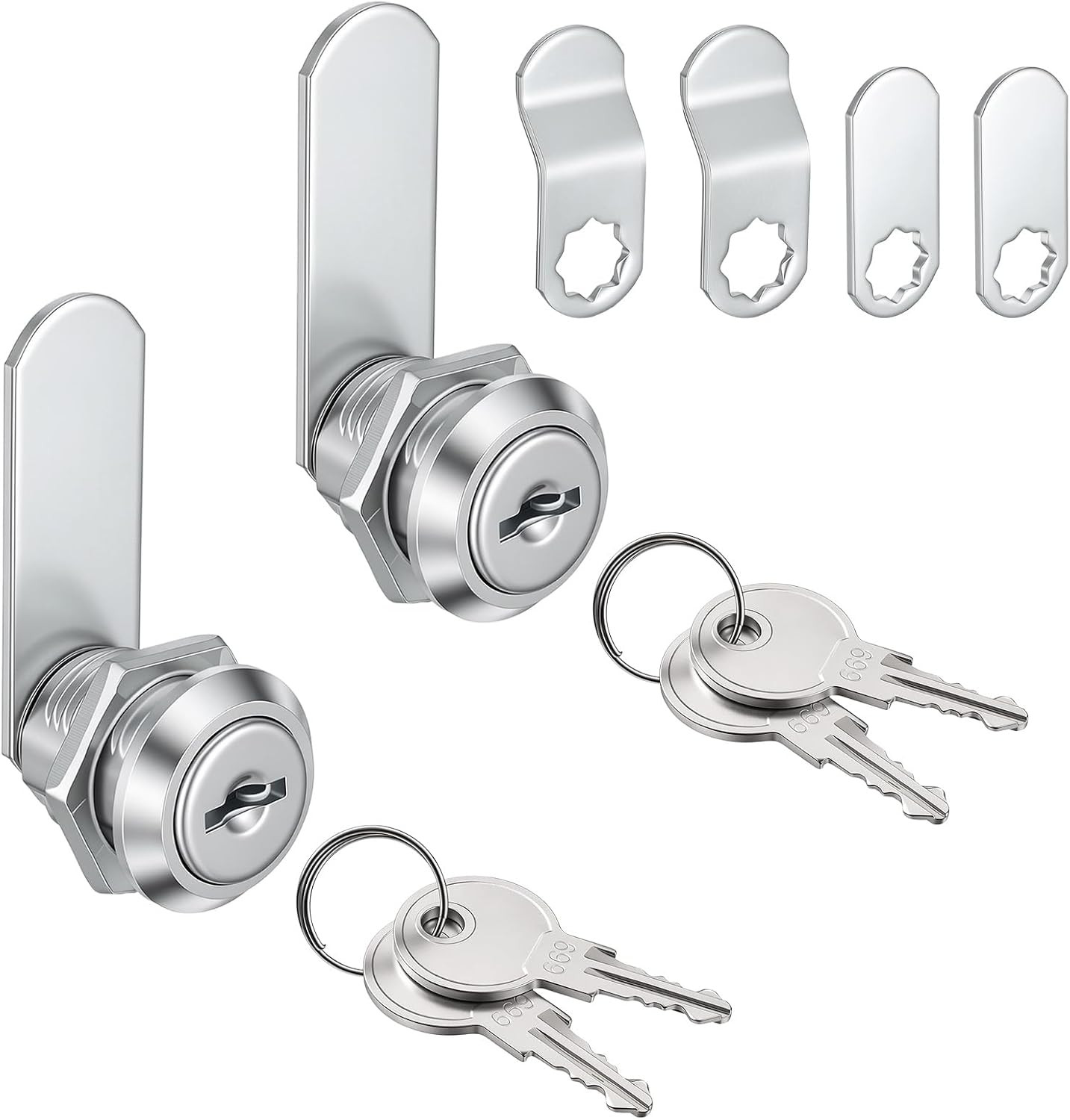 2PCS Cabinet Cam Locks Keyed Alike, 5/8” Cylinder Cam Locks | Cabinet Locks