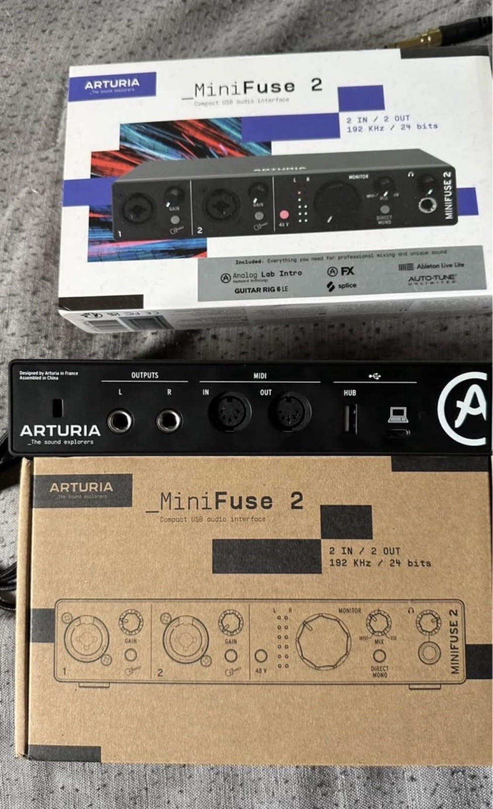 Arturia MiniFuse 2 USB-C Audio Interface – Black