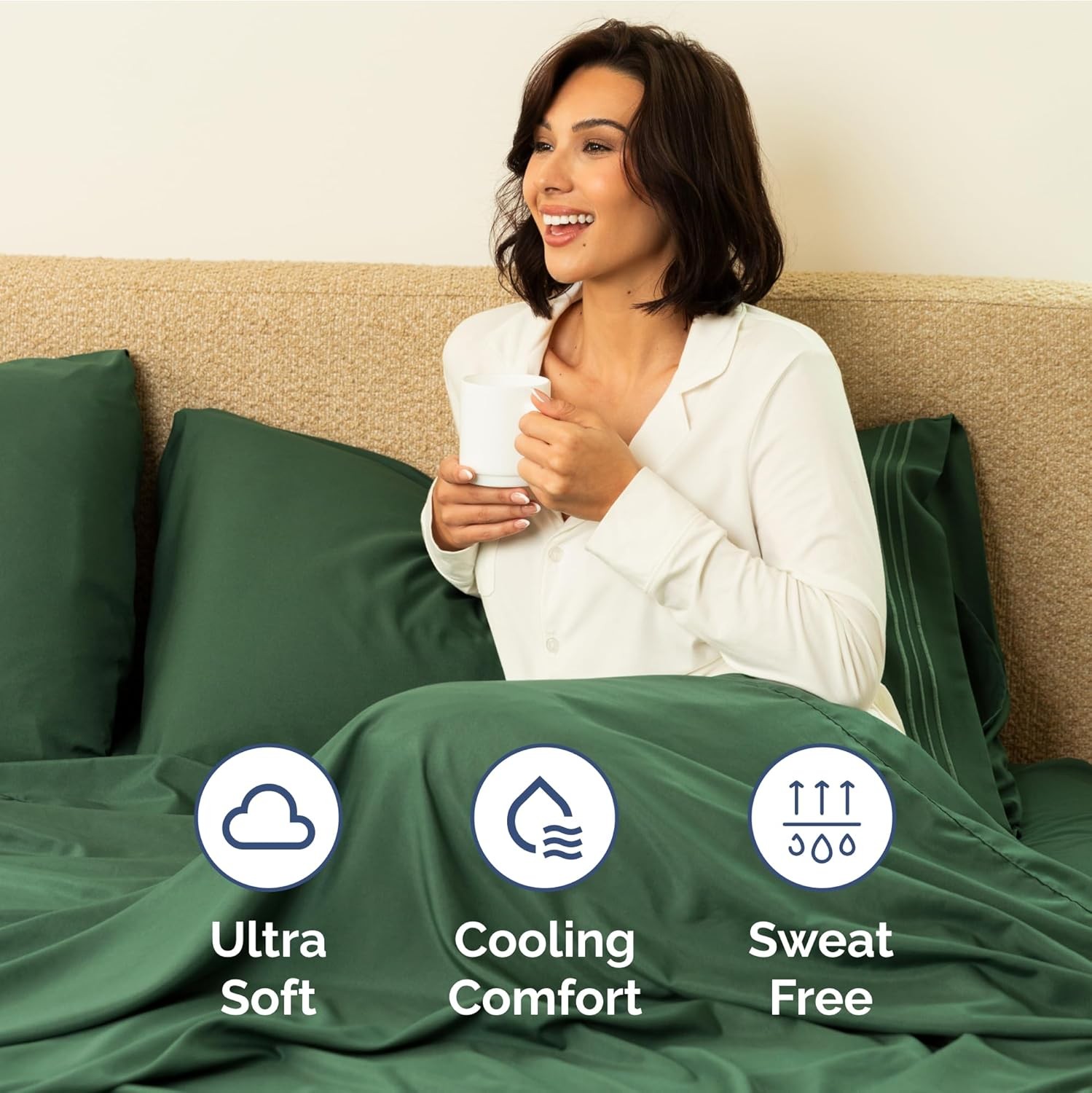 Extra Deep King Fitted Sheet - Hotel Luxury Single Fitted Sheet Only - Easily