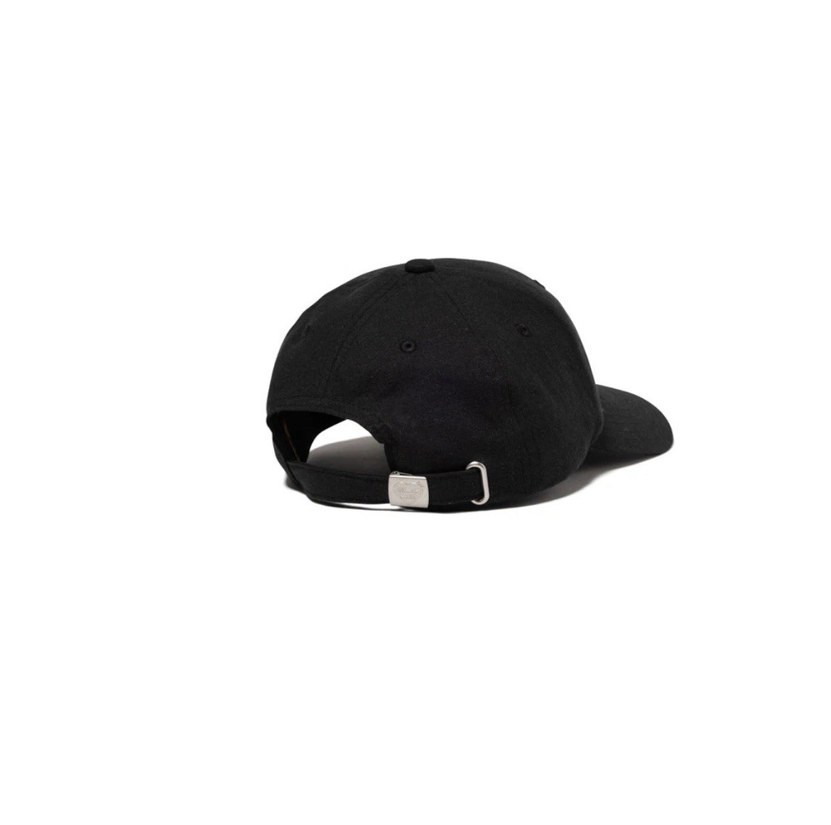 HUMAN MADE 6-Panel Linen Black Cap Heart Logo Strapback - HM29GD046