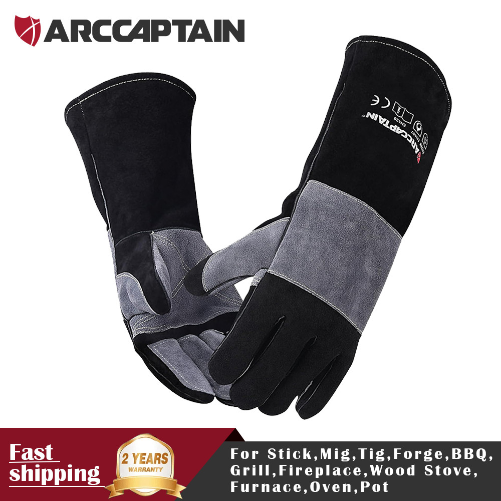 Animal Handling Gloves Leather Sleeve Bite Proof Dog Cat Bird Reptile Protection
