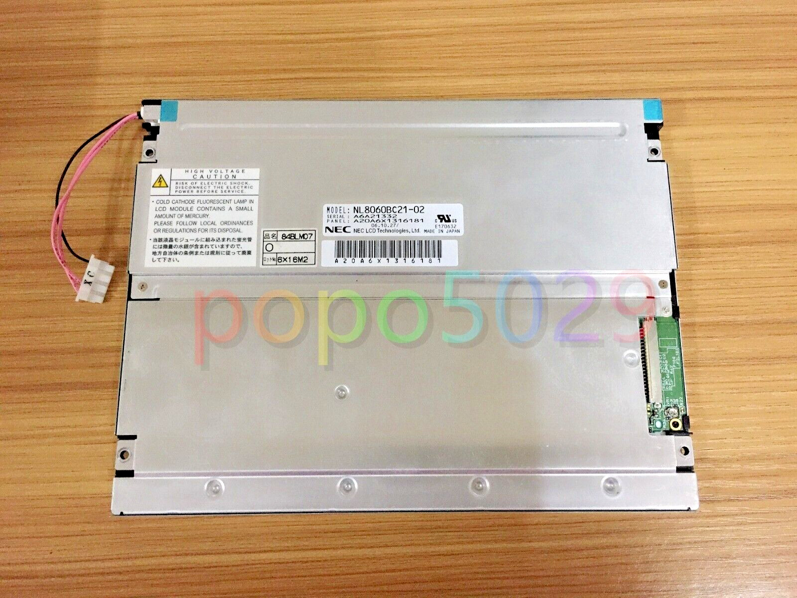 NL8060BC21-02 original industrial display LCD screen 8.4-inch , Fast Shipping