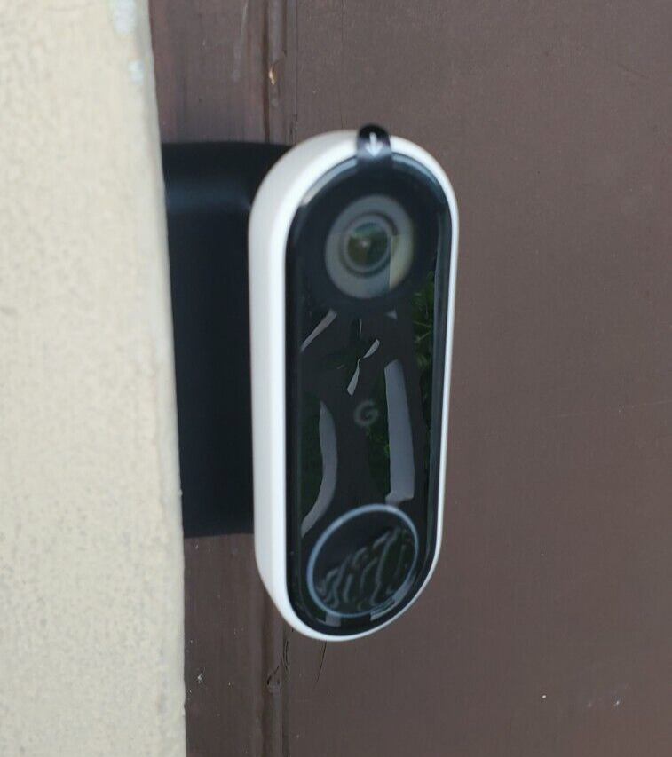 Google Nest Hello Doorbell A0077 Wired Wedge 75° Degree Angle Mount Bracket