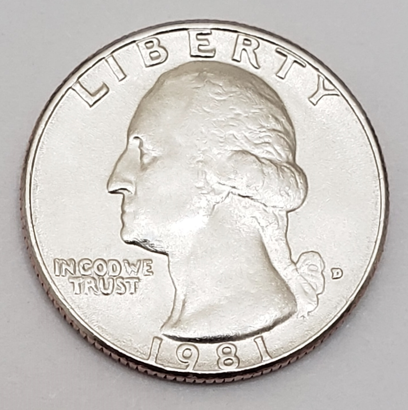 1981 D WASHINGTON QUARTER *BU - UNCIRICULATED* **FREE SHIPPING**