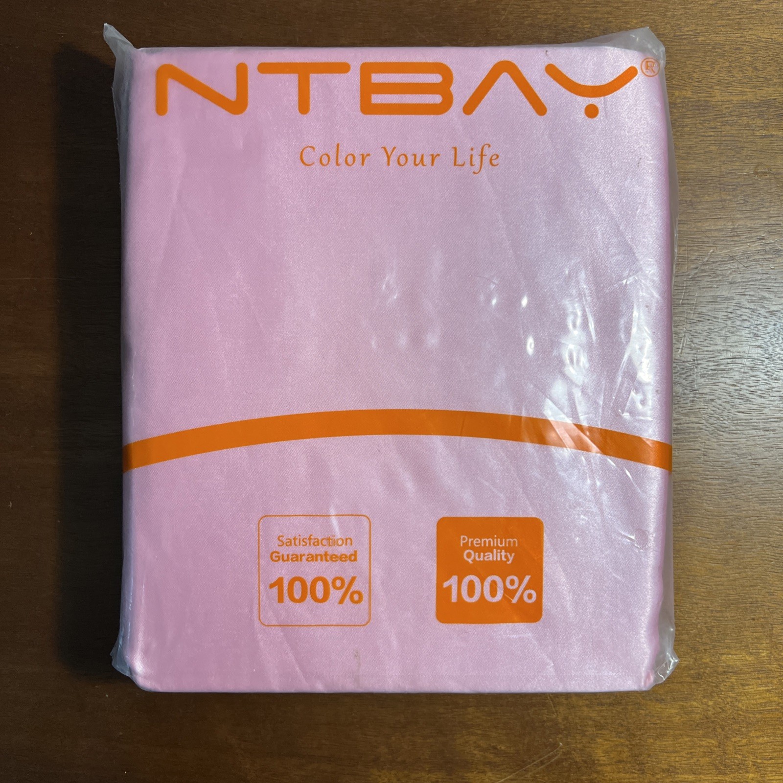NTBAY PREMIUM QUALITY SATIN SHEET SET PINK TXL