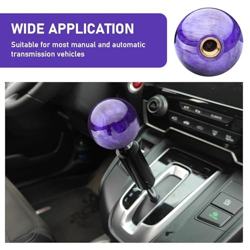 Automotive Modification Personalized Gearshift Head, Nebula Round 1 PC Purple