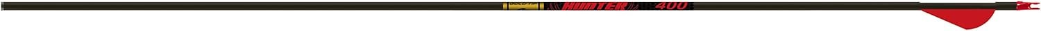 Gold Tip Hunter 300 Arrows with 2-Inch Raptor Vanes (1-Dozen) Black