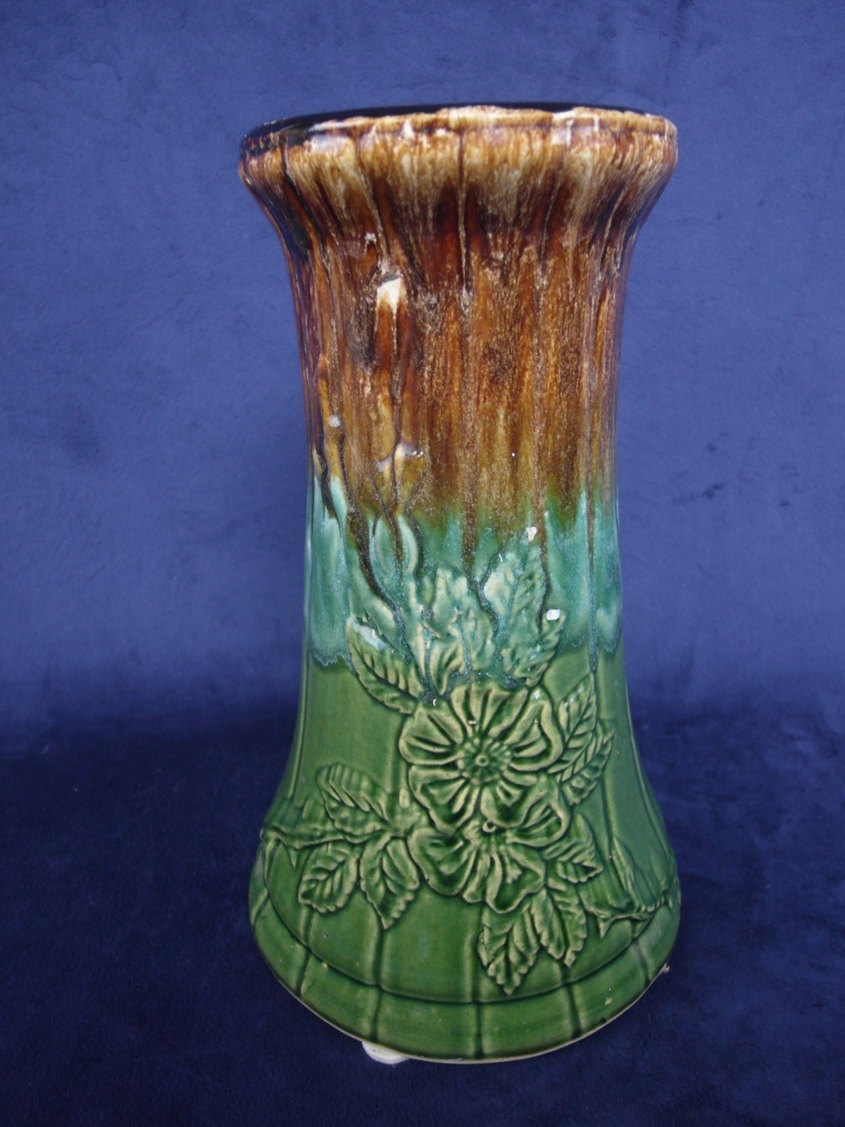 Antique Robinson Ransbottom RRP Pottery Jardiniere Pedestal BASE ONLY Dogwood
