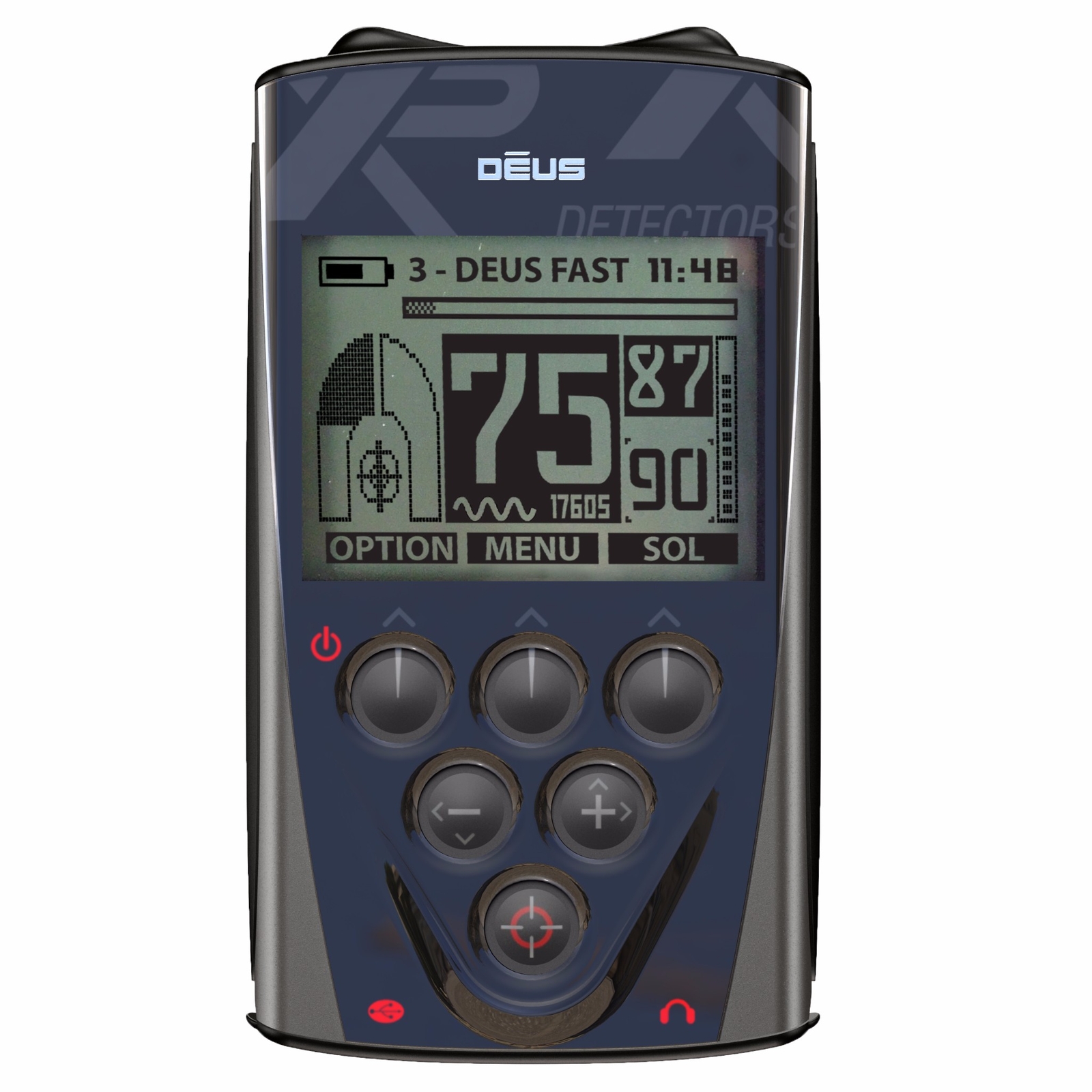 XP Deus Replacement Remote Control LCD Backlit Display | OEM Telecommander D08