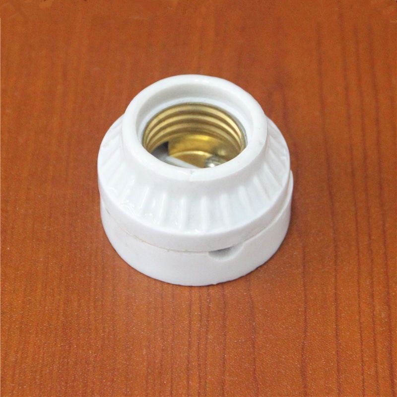 1x E26 E27 Light Socket Porcelain Ceramic Screw Socket Lamp Holder Bulb Base