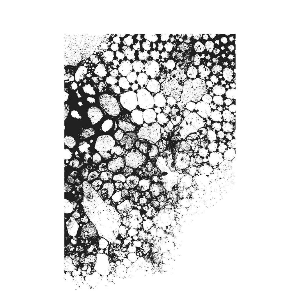 Tim Holtz Stampers Anonymous "BUBBLES" Cling Stamp Set with Grid Block 2022