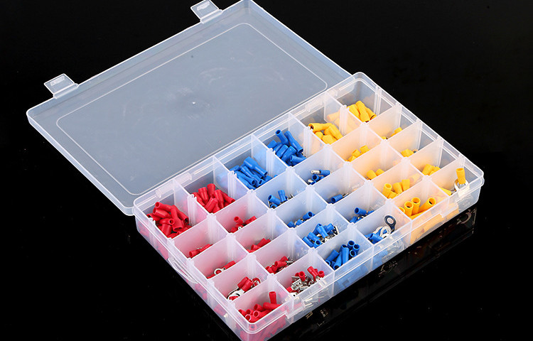 480pcs Electrical Wire Connector Assorted Insulated Crimp Terminal Spade Set Kit