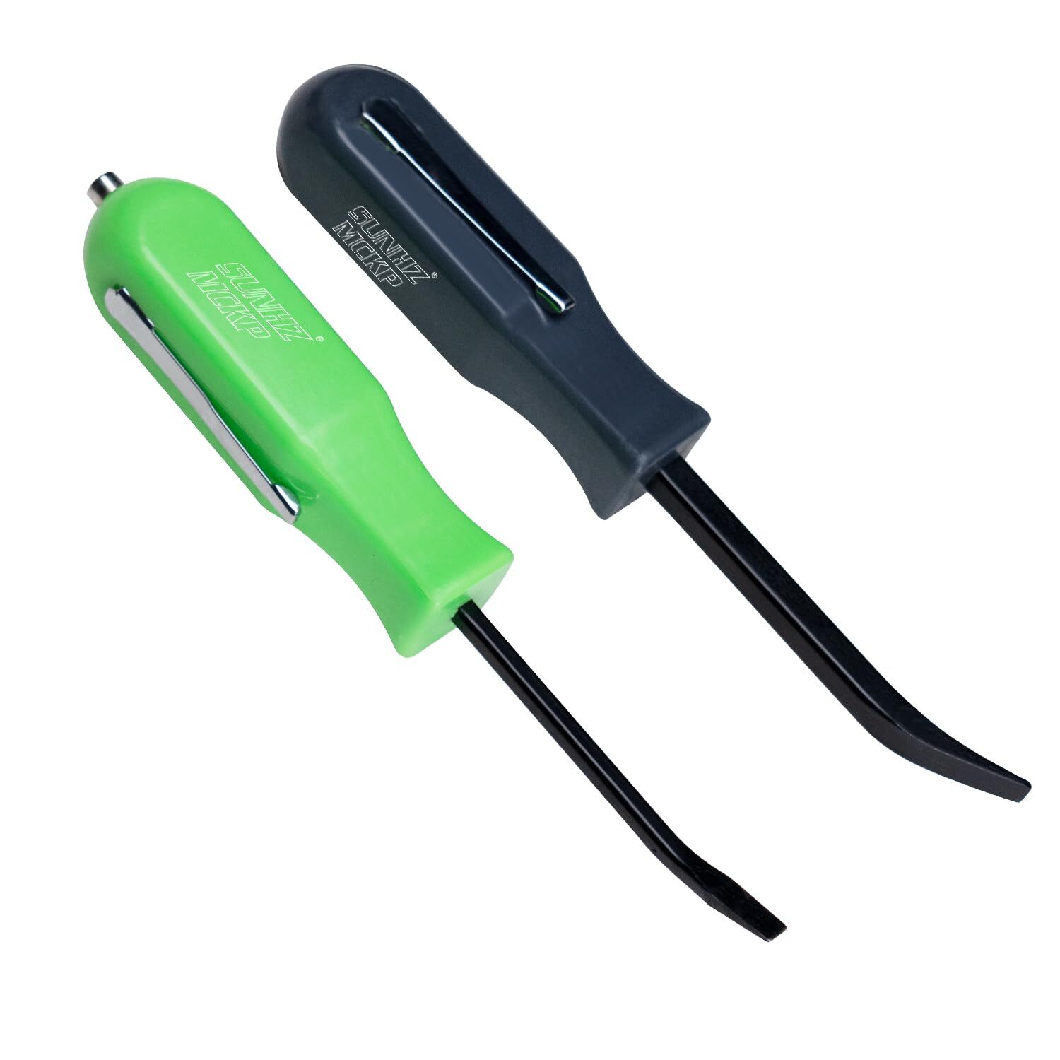 2 PCS Mini Pocket Pry Bar Set, 4.5 Inch Small Pry Bar Tool with Pocket Clip and