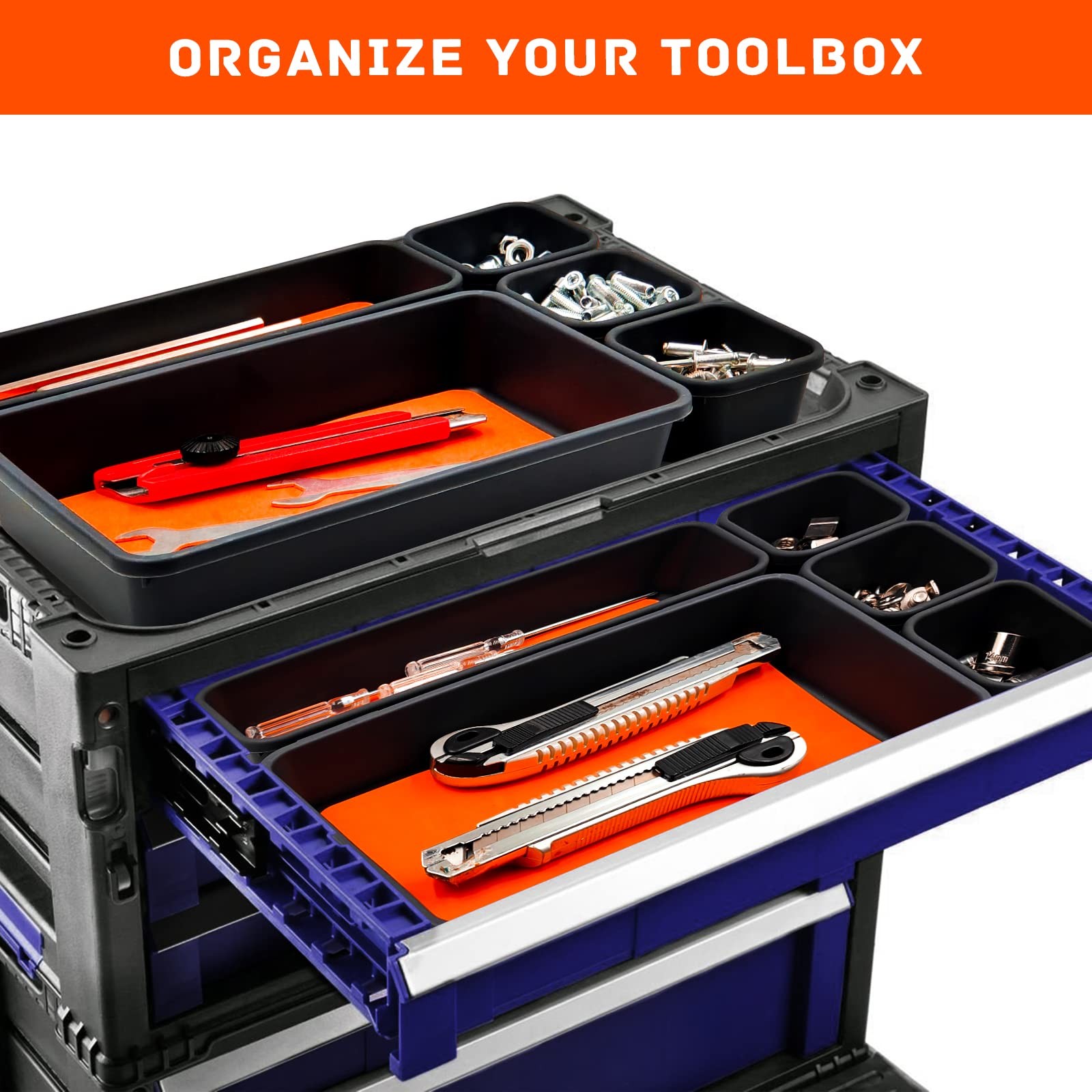 Tool Box Organizer, Tool Drawer Organizer Tray Divider, Toolbox Organization,