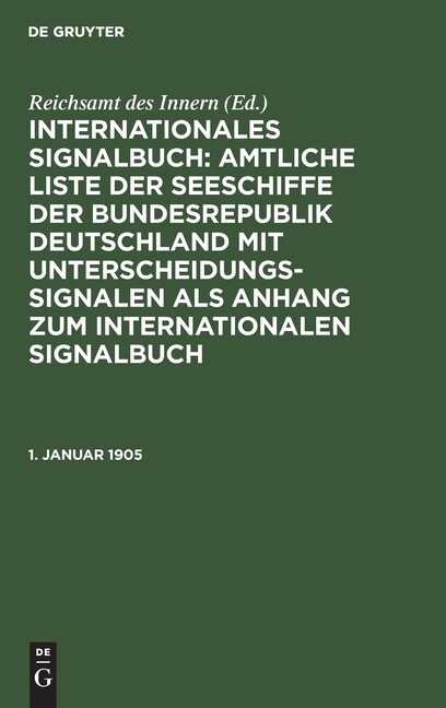 1  Januar 1905
