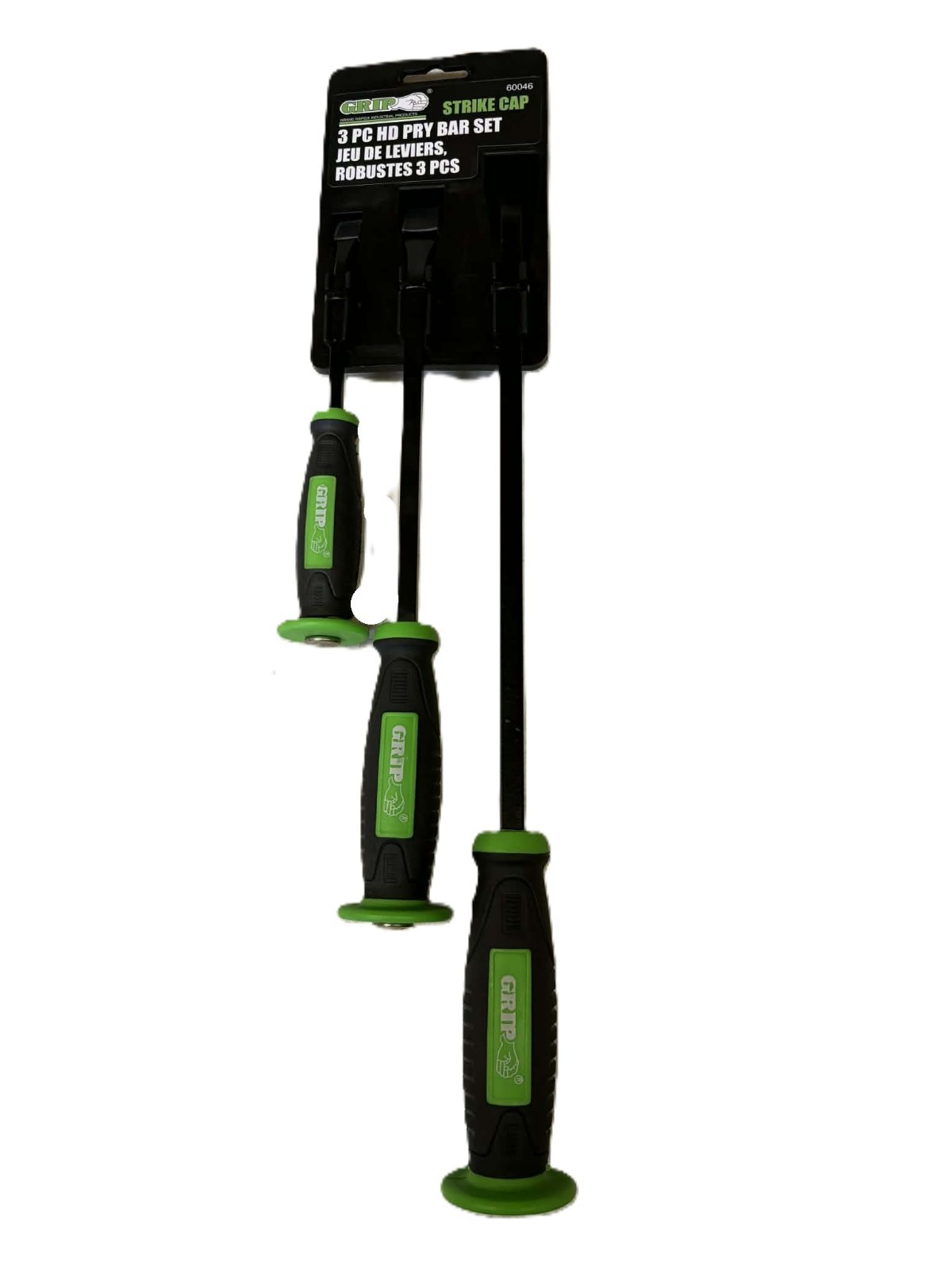 Grip 3pc Strike Cap HD Pry Bars Set 60046