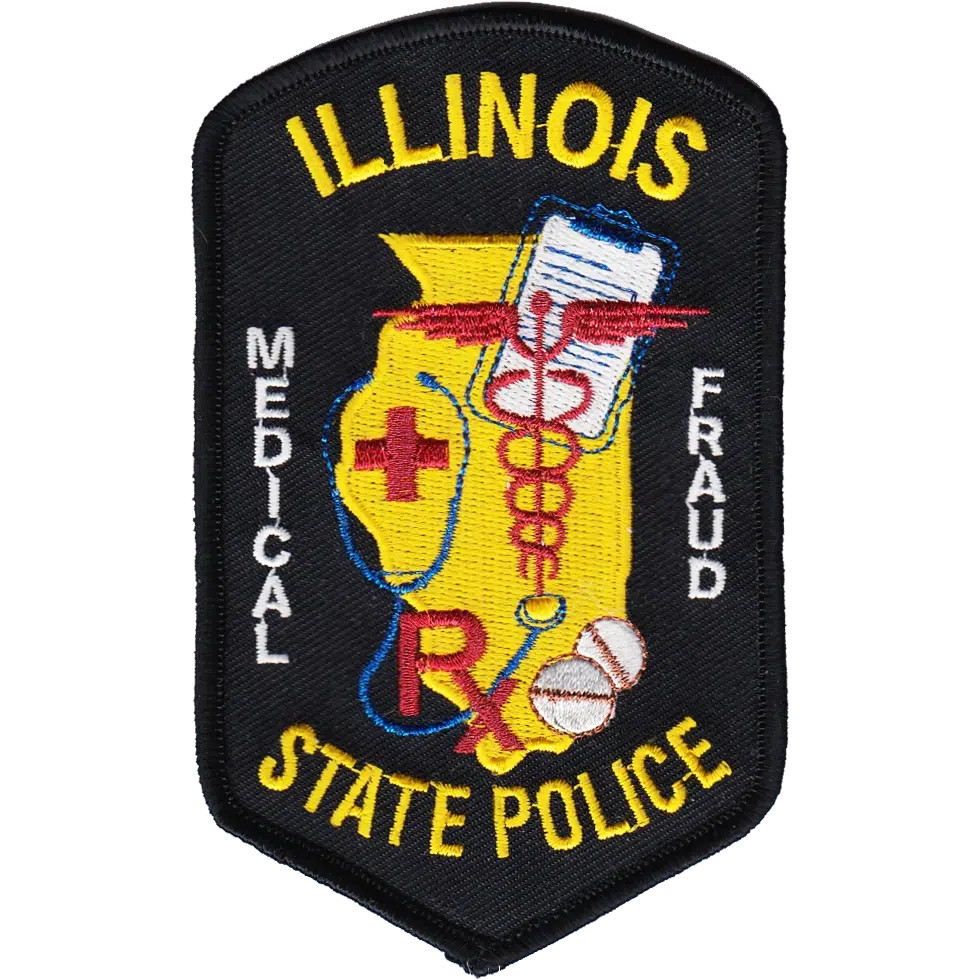 ILLINOIS STATE POLICE SHOULDER PATCH: Medical Fraud