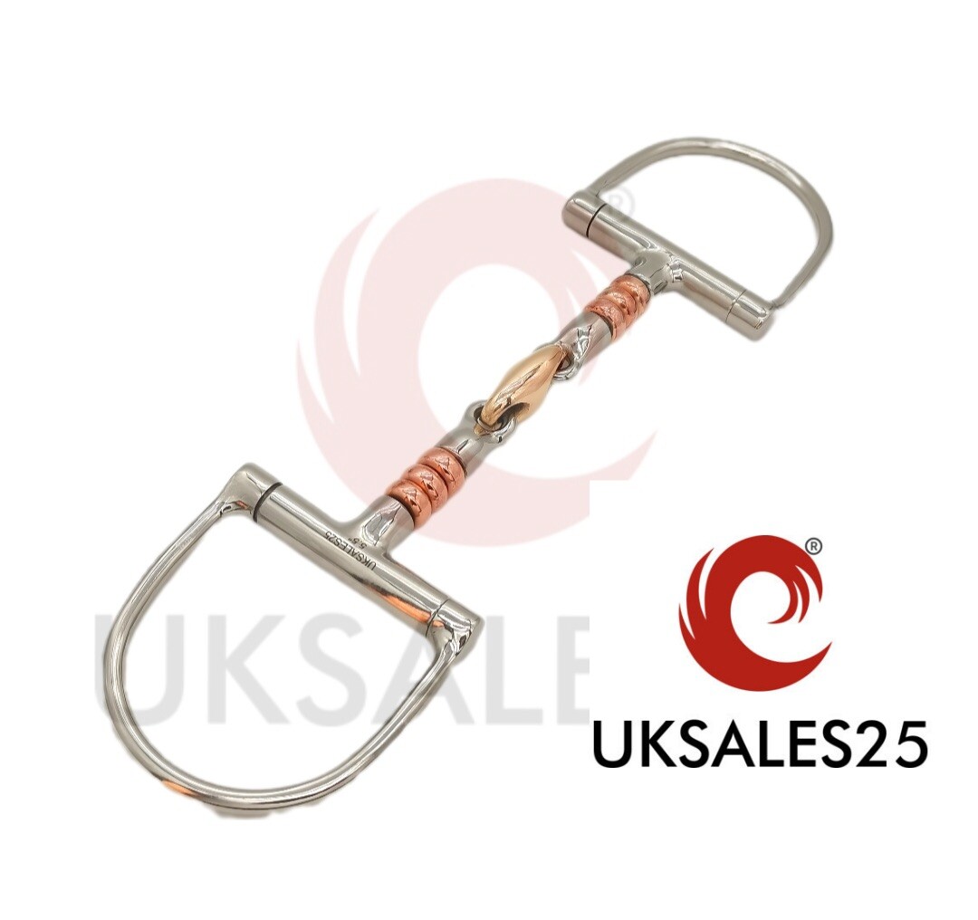 D-ring Copper Roller D/J Lozenge Snaffle Bit (UKSALES25) On Same Shipping