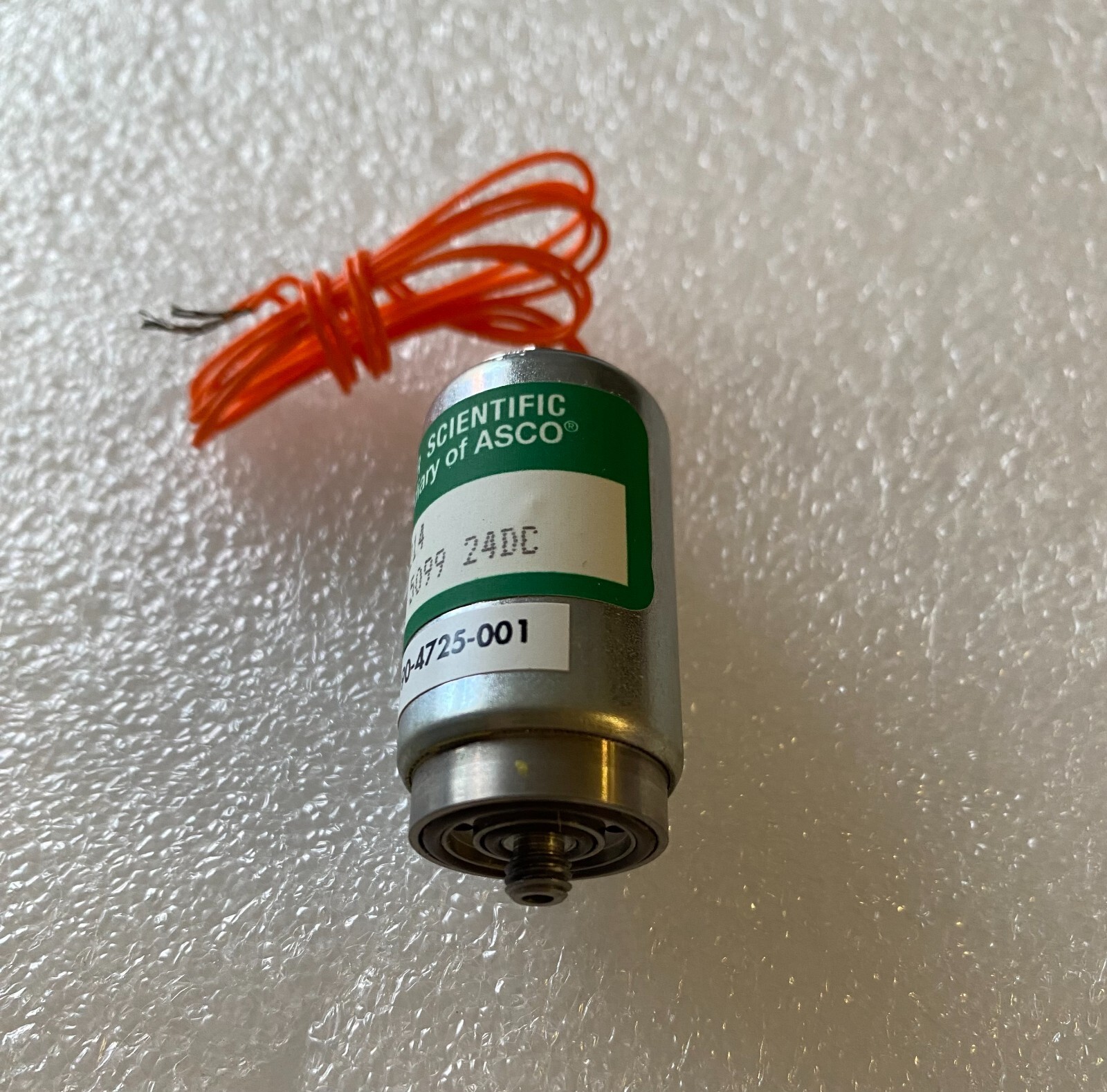 ASCO Angar Scientific Solenoid Valve 409214, 60psi, 24VDC (690-4725-001)