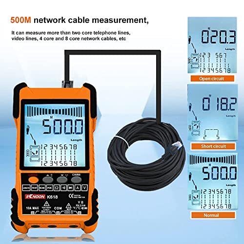 Netzwerkkabeltester, Multifunktions-POE-Kabeltester LCD-Display, Kabelpaarung