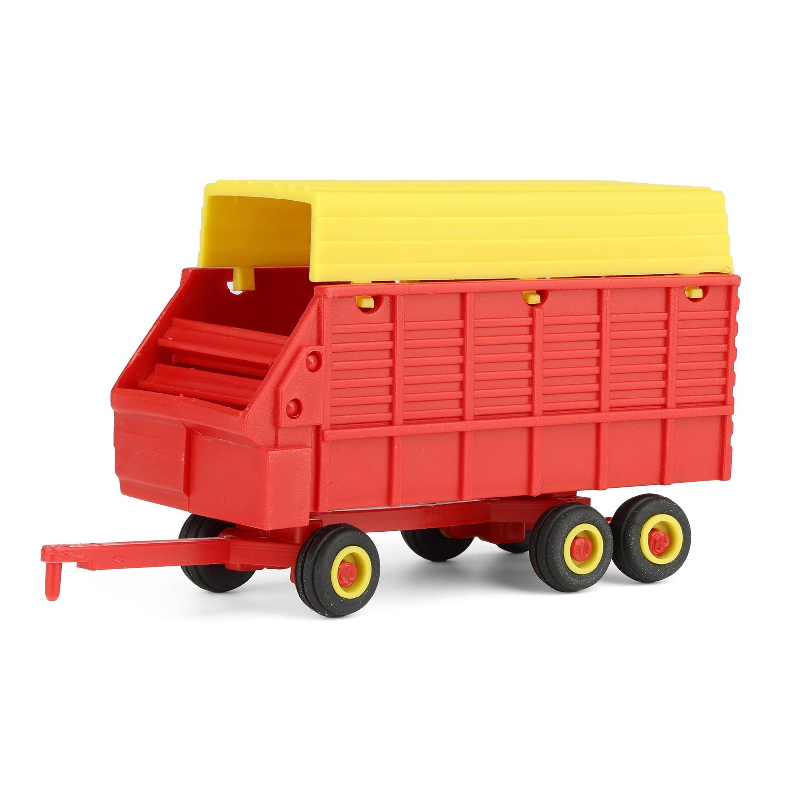 Standi Toys 1/64 Red & Yellow Tandem Axle Forage Wagon ST165