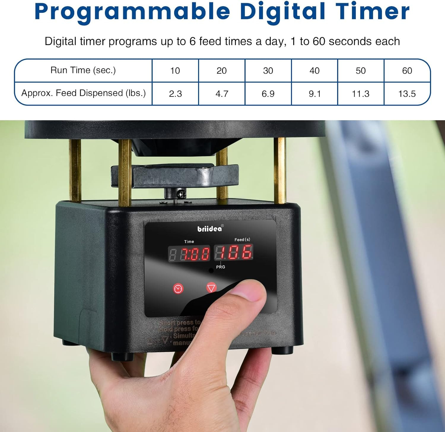 Deer Feeder Timer, All-In-One Deer Feeder Motor and Timer Kit with Programable D