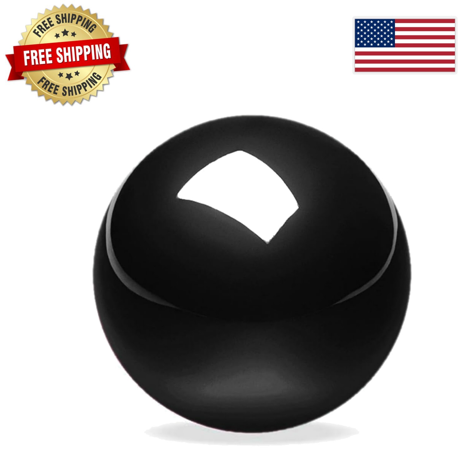 PERIPRO-303GBK 34mm Glossy Black Replacement Trackball for Multiple Mice