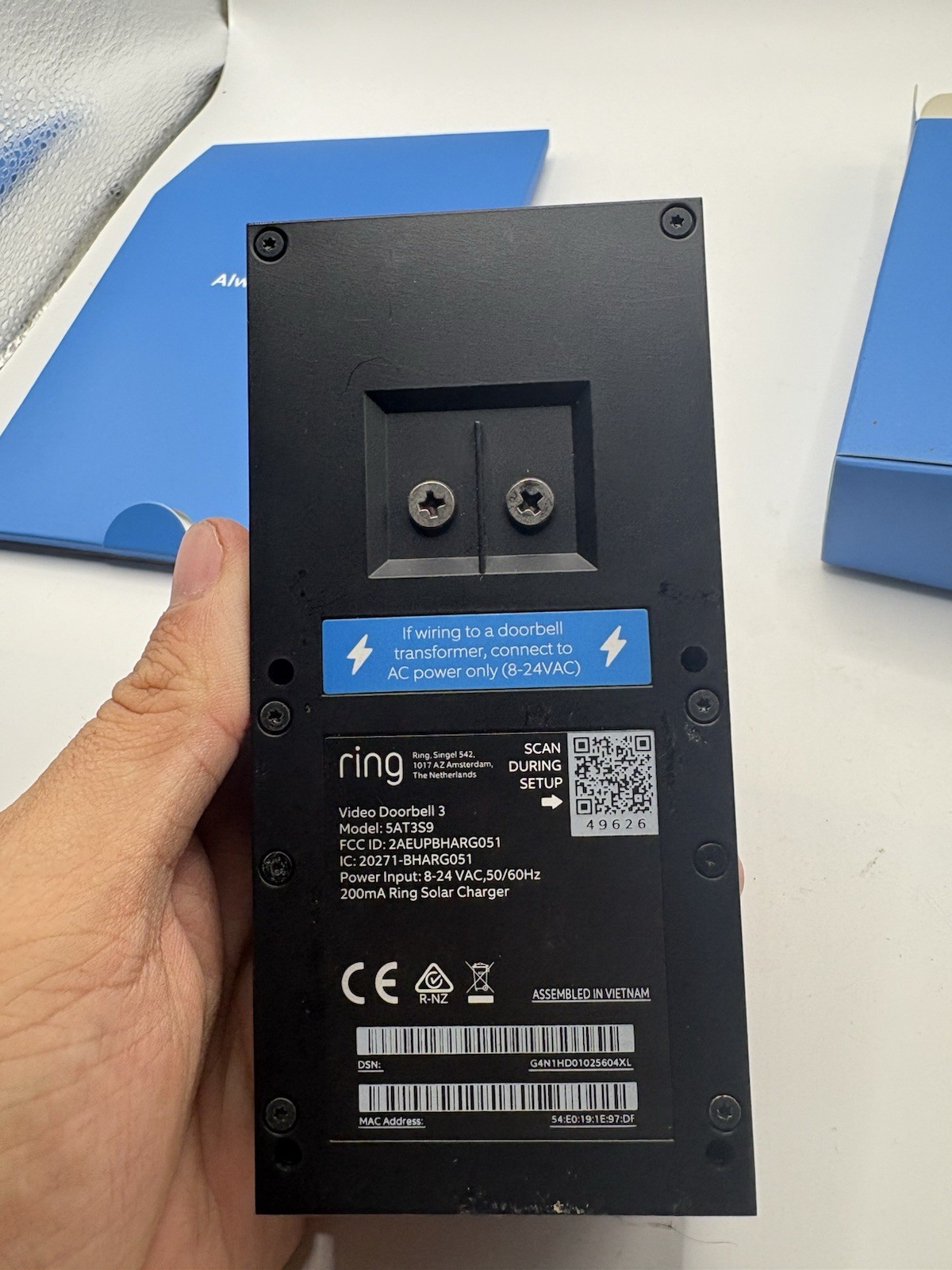Ring Doorbell Camera little crack on screen
