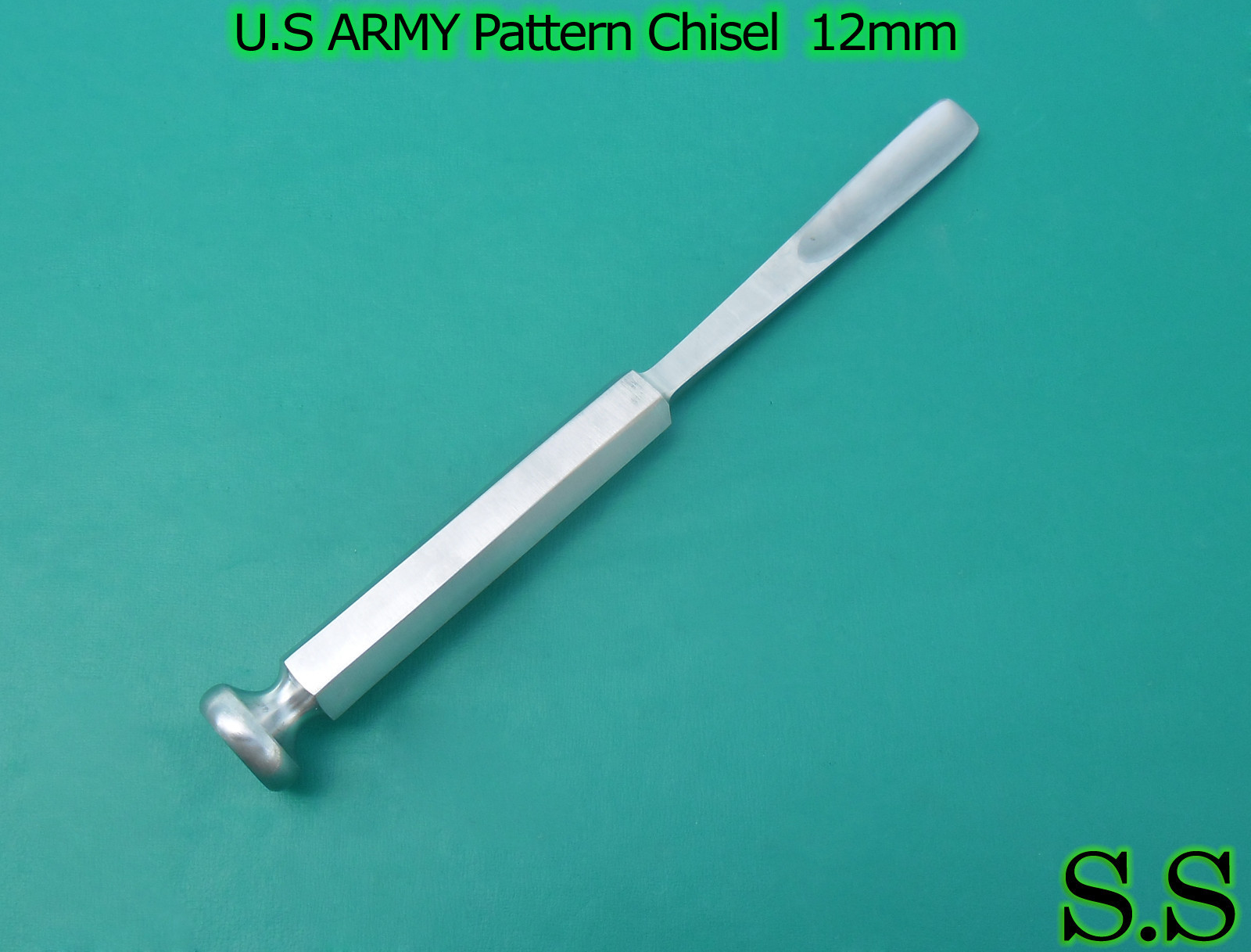 US Army Pattern Chisel Orthopedic Surgical Veterin 12mm