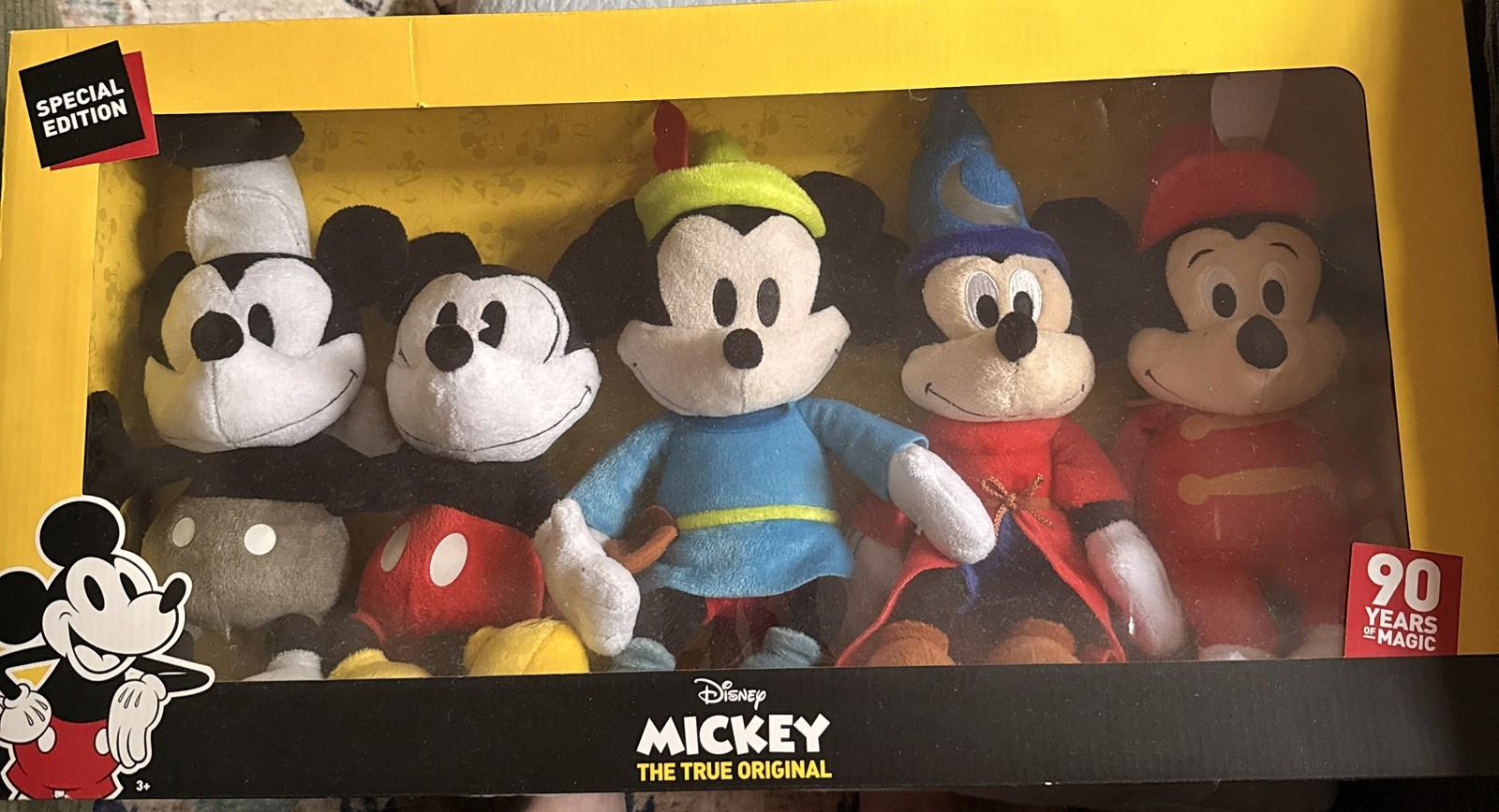 Mickey's 90th Anniversary Plush Collector Set (New in Box)