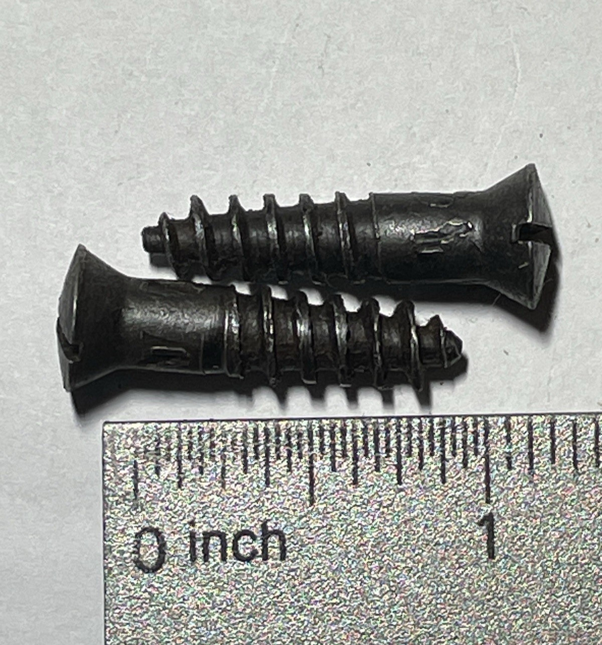 Lot of 2 Unknown Military Surplus Screws fits Enfield Buttplate Vintage Gun Part