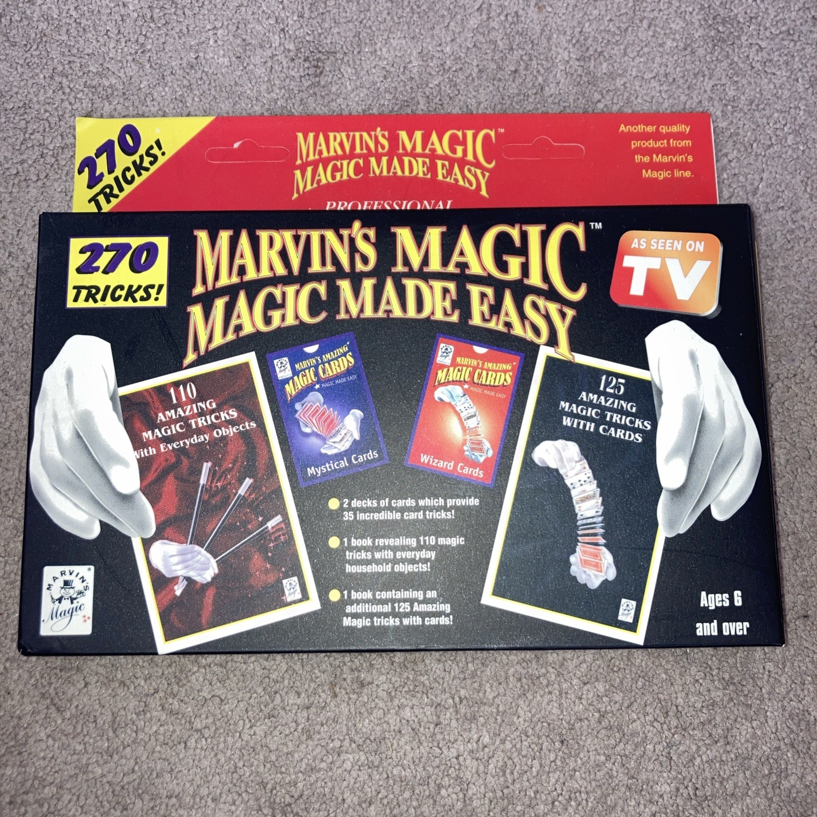 Vintage Marvin's Magic Set Professional Magic Made Easy 270 Tricks as seen on tv