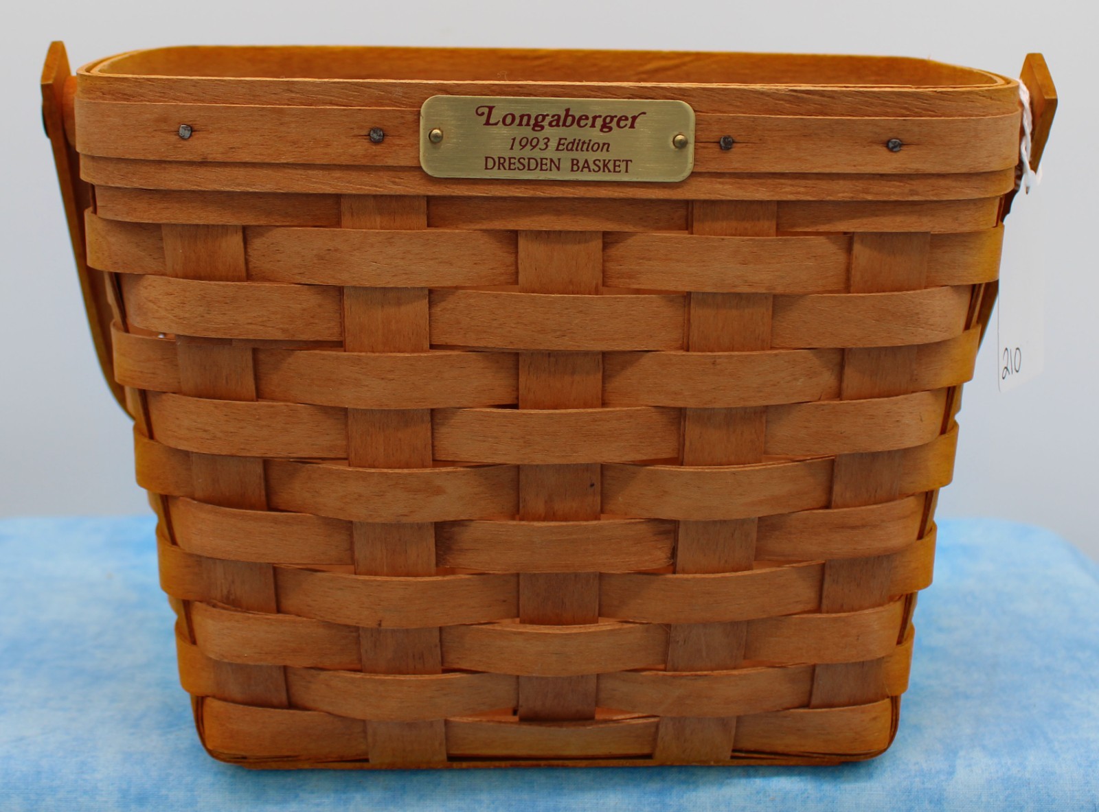 1993 Longaberger Dresden Basket • Handwoven • Signed • Collectible Edition