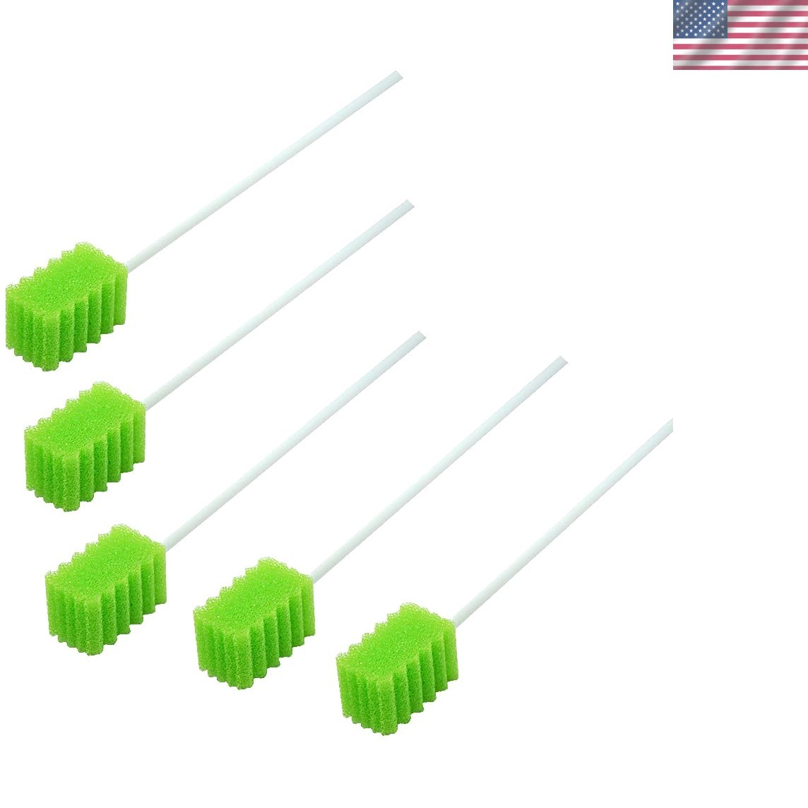 Individually Wrapped Fruit-Flavored Oral Swabs - 100 Count for Easy Dental Care