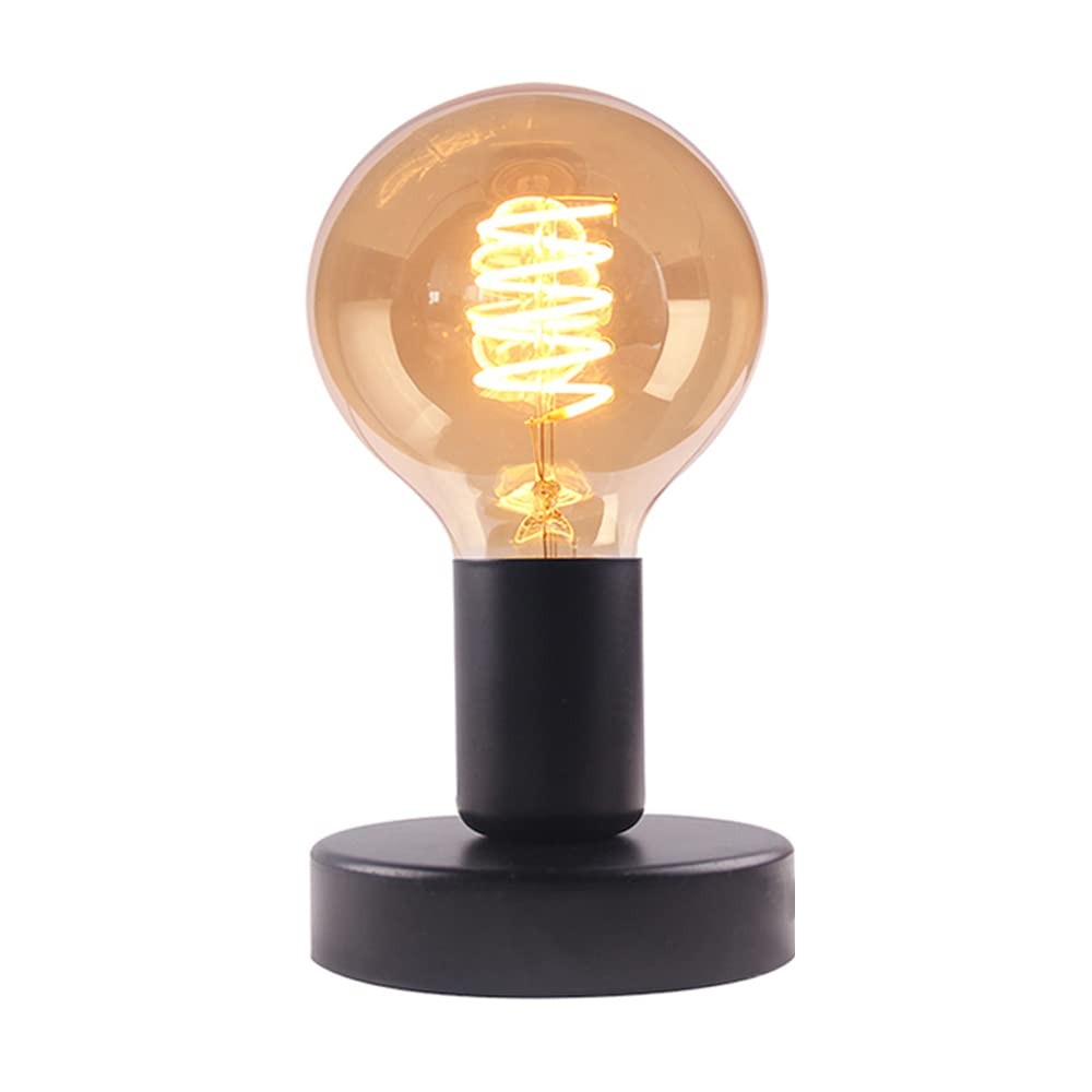 Industrial Table Lamp Base,Small Polished Metal Desktop Light Sockets Base On...