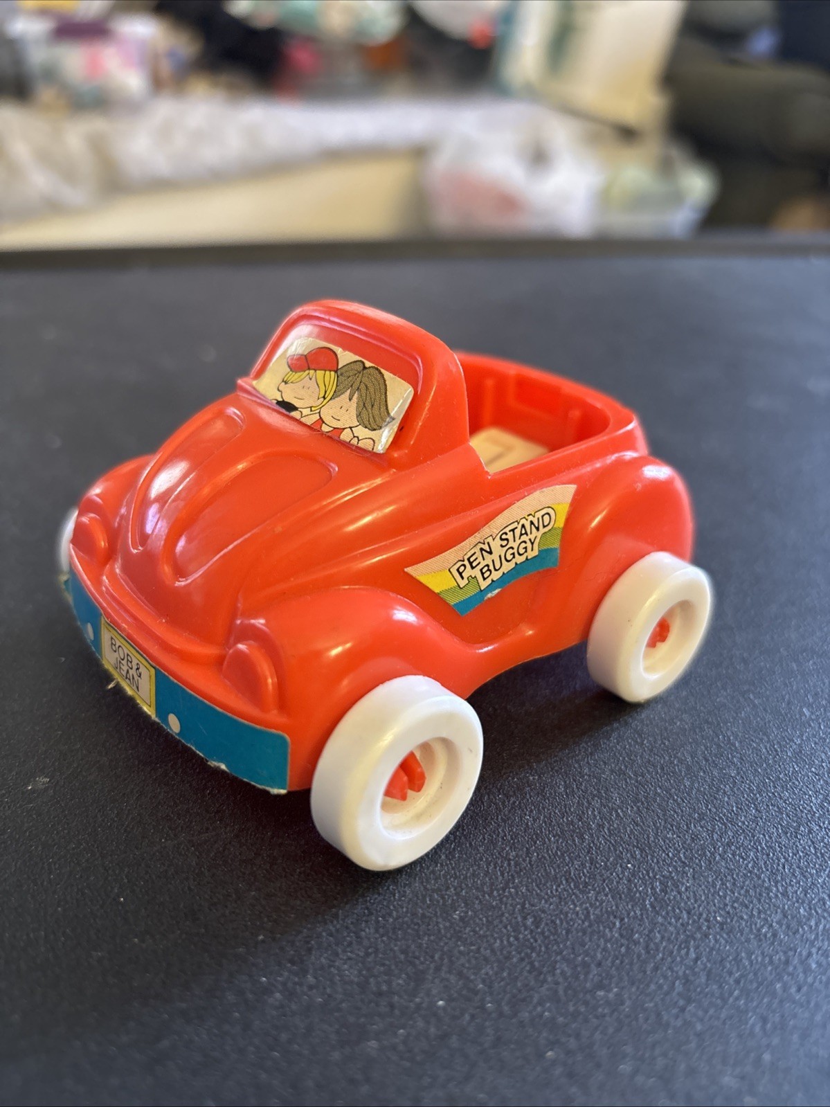 Car Pencil Sharpener Pen Stand Buggy Bob Jean 1986