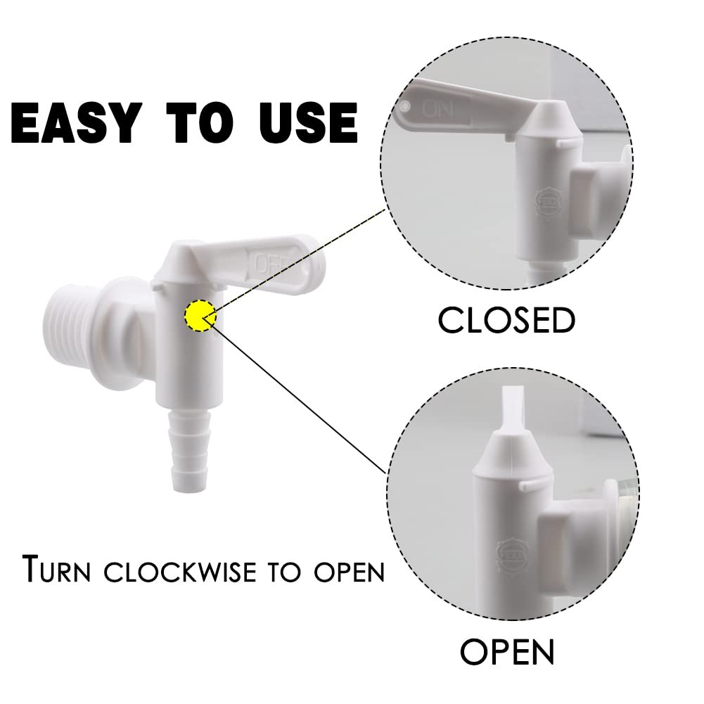 6 Pack Plastic Spigot Replacement Valve for Brewing Bottling Bucket