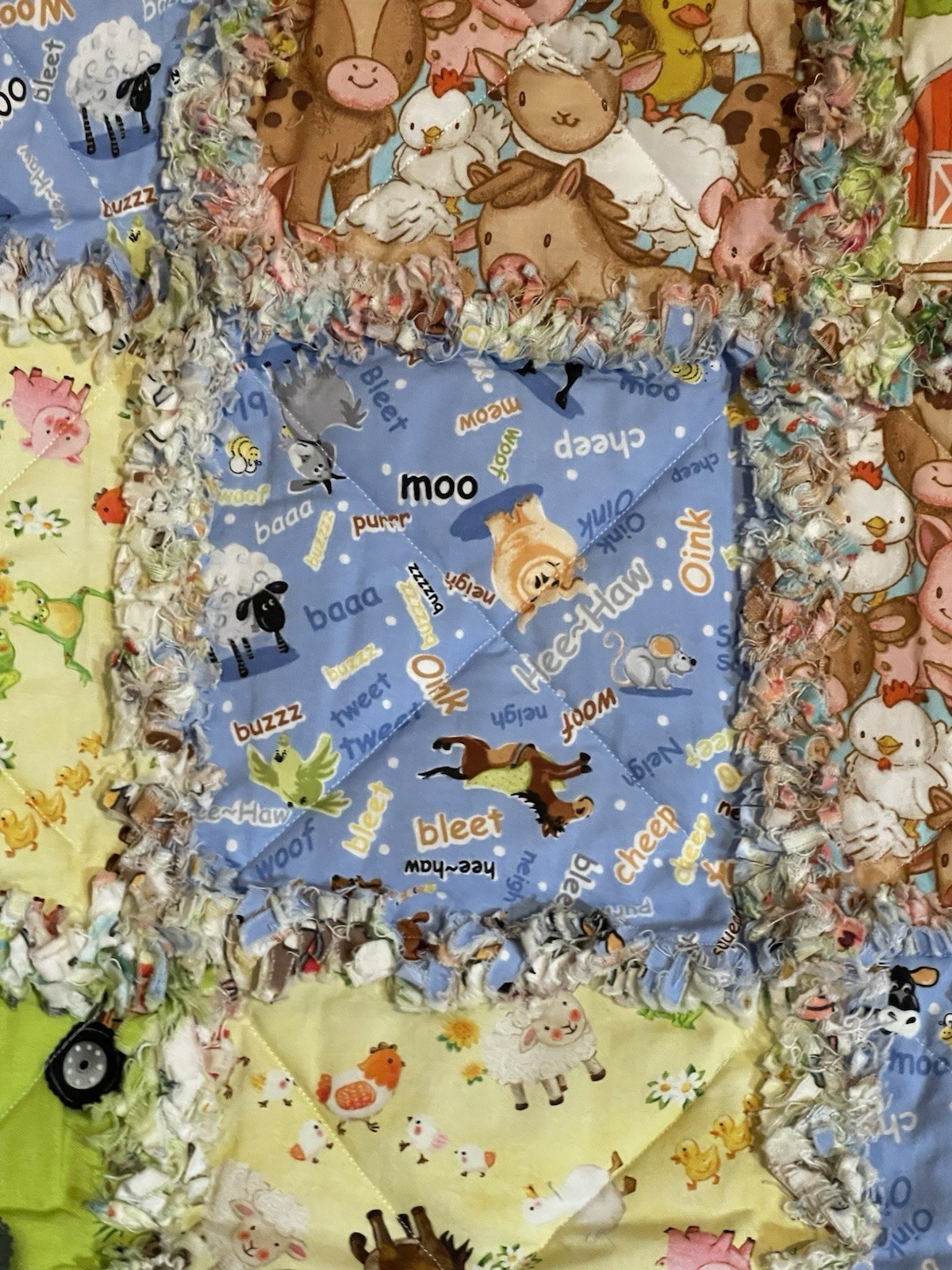 Down On The Farm Rag Quilt