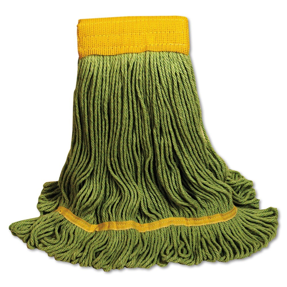 Boardwalk 1200LEA EcoMop Looped-End Mop Head w/ Recycled Fibers - L, Green New