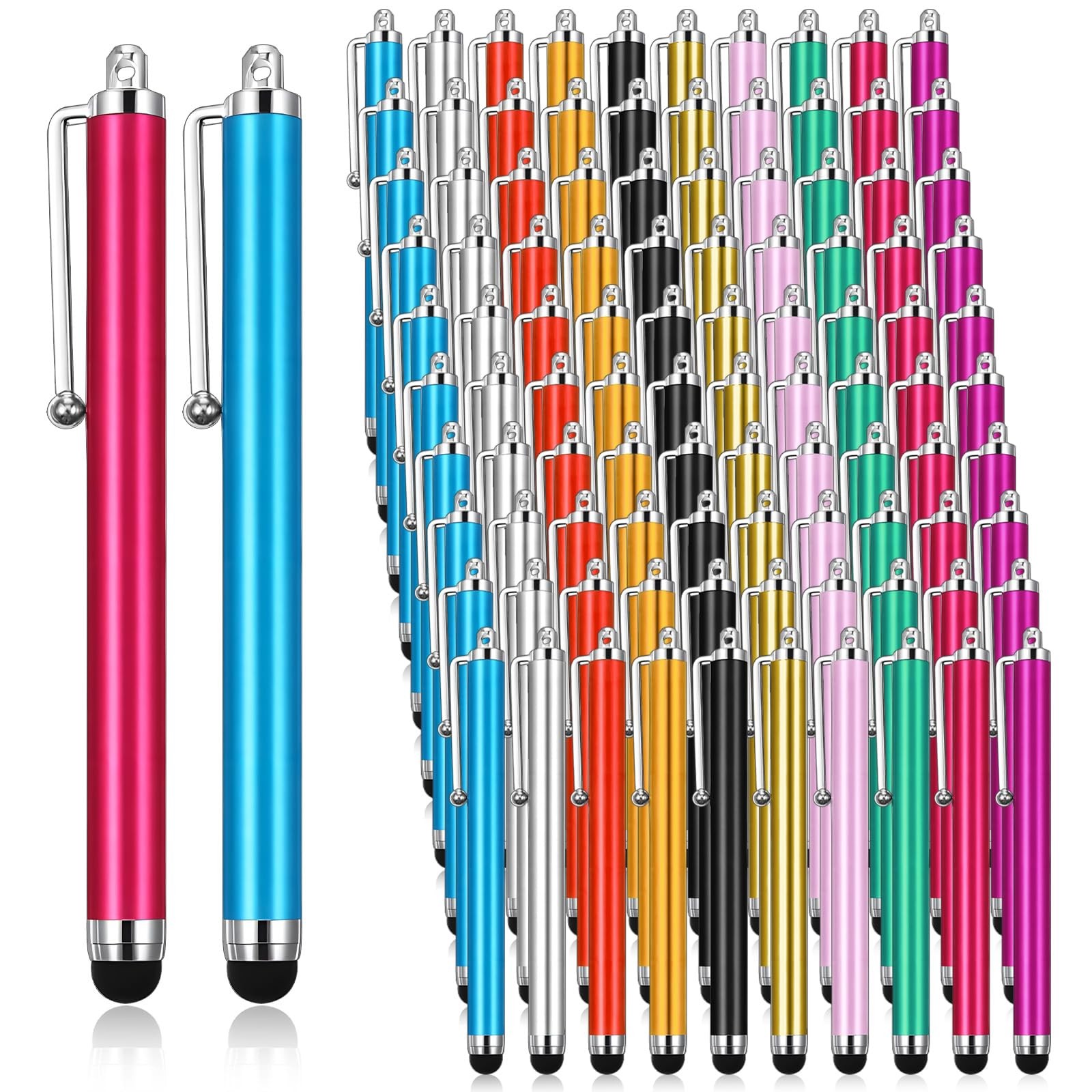 100 Pieces Stylus Pen for Touchscreen Universal Capacitive Touch Screen Pens ...