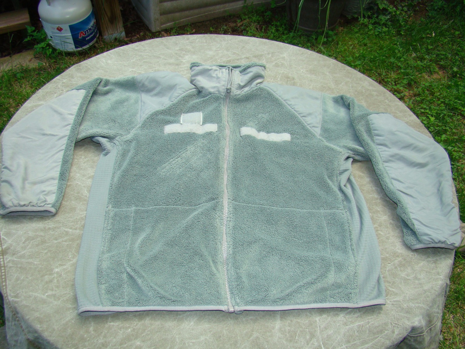 M/R Foliage Green Polartec Fleece Jacket ECWCS Med Reg - Defect torn cuff hem