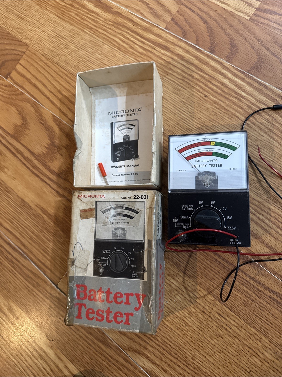 VTG micronta battery tester radio shack cat # 22031