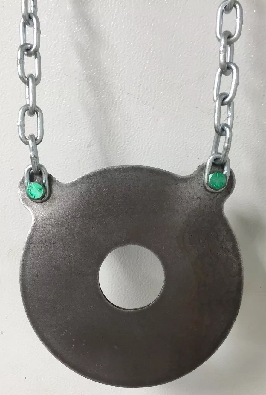 AR500 Steel Target 10"x1/2" Bullseye Gong Target 3" Center 4" Gong Included