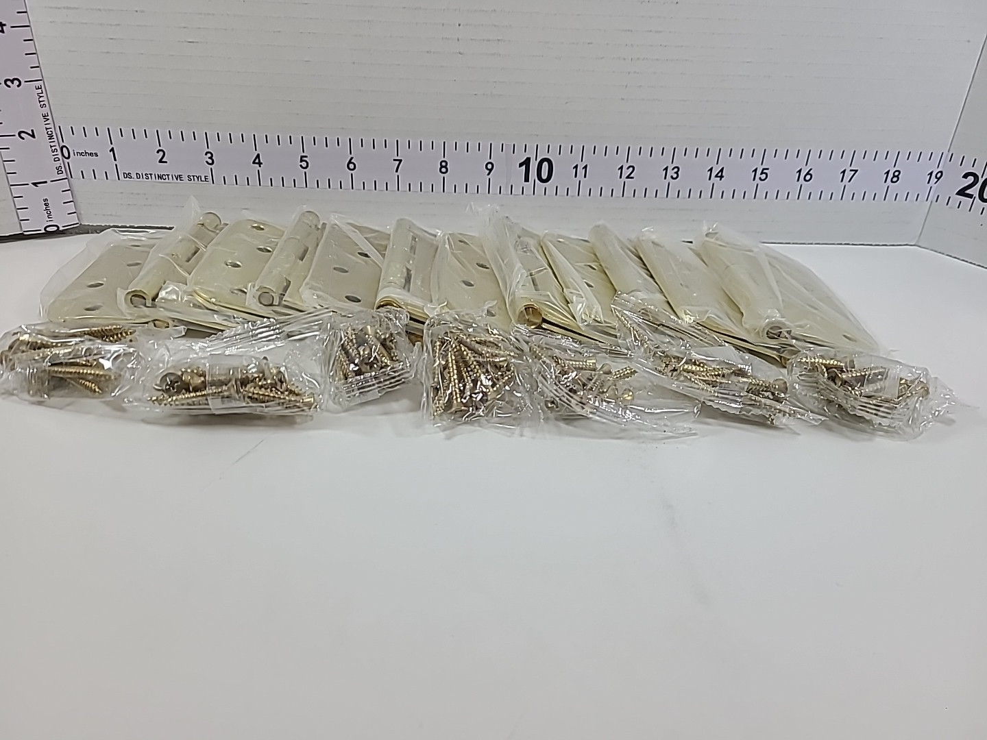 4 Inch Door Hinges Noise Free 12 Pack Brass Door Hinges Rounded 5/8" Radius