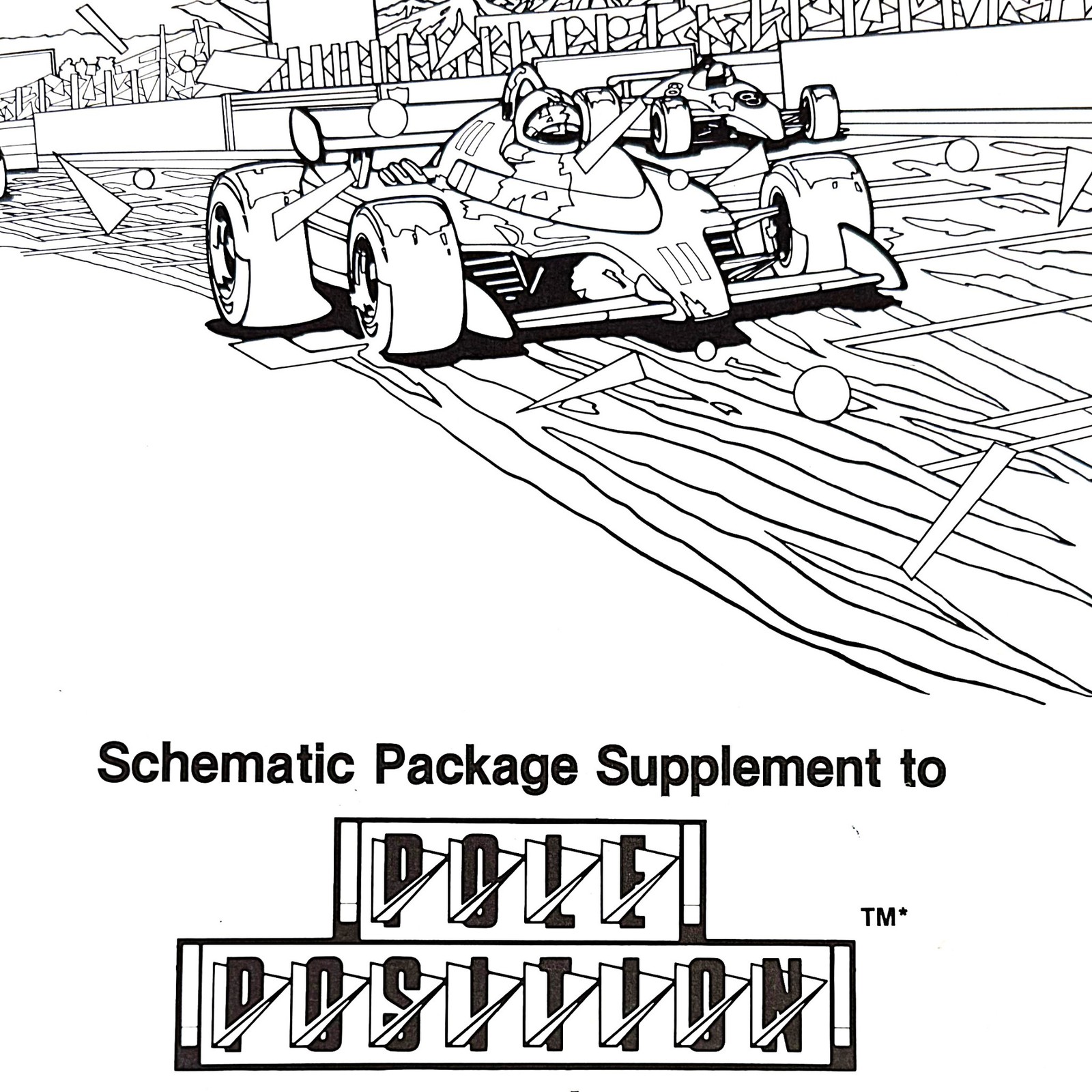 Atari Pole Position Arcade Video Game Manual Schematics Package Supplement ORIG