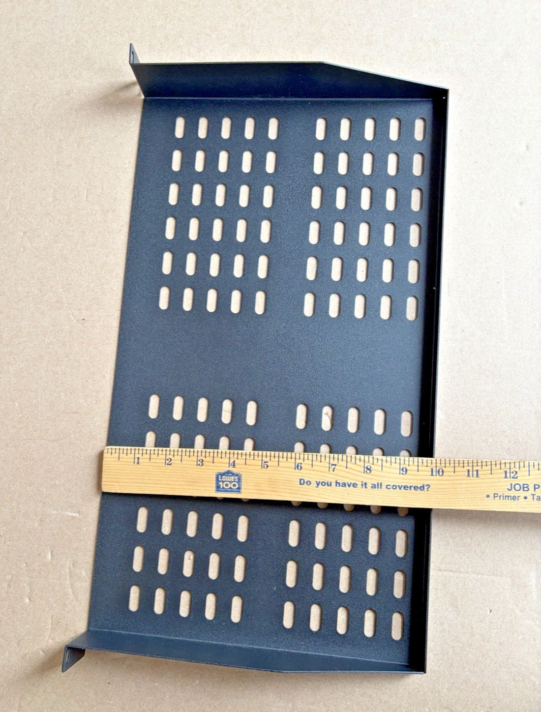 2Pcs 1U Server Rack Shelf Vented Shelves for Good Air Circulation 17.6''x10''