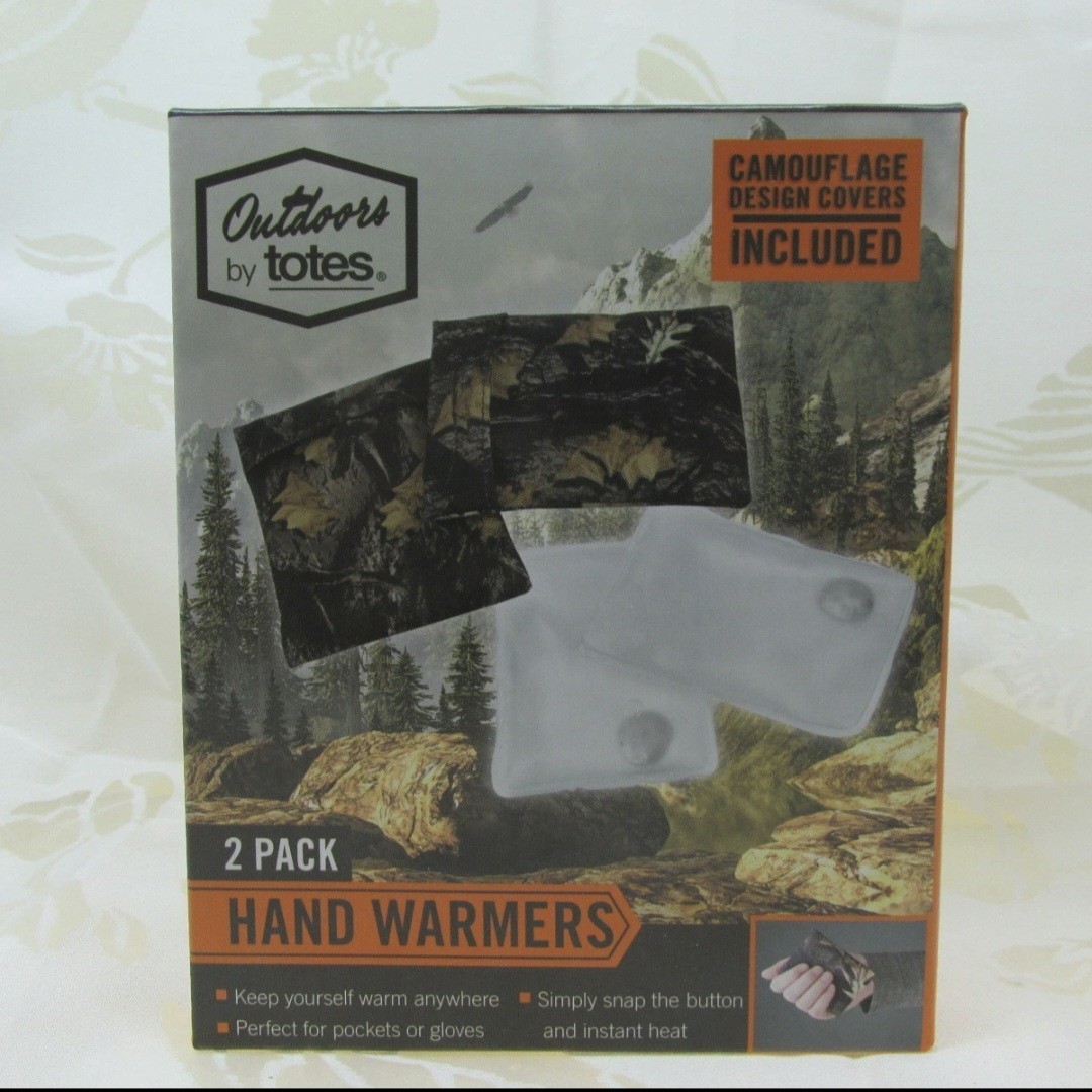 Totes Hand Warmers (2 Pack) Camouflage Design Covers LOT OF 2