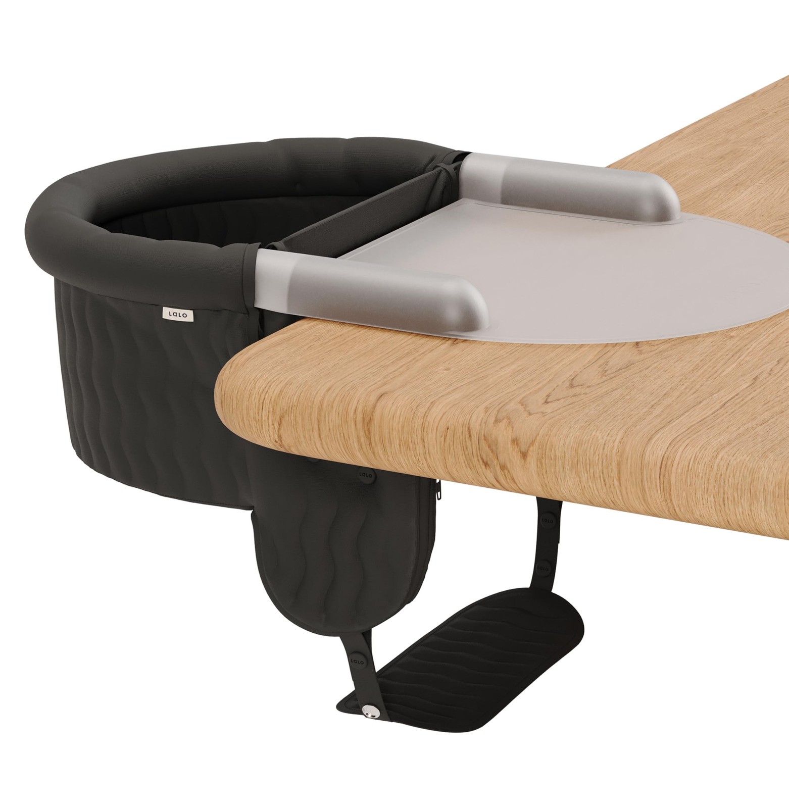Lalo - The Hook-On Chair with Tray and Footrest - Portable High Chair for Bab...