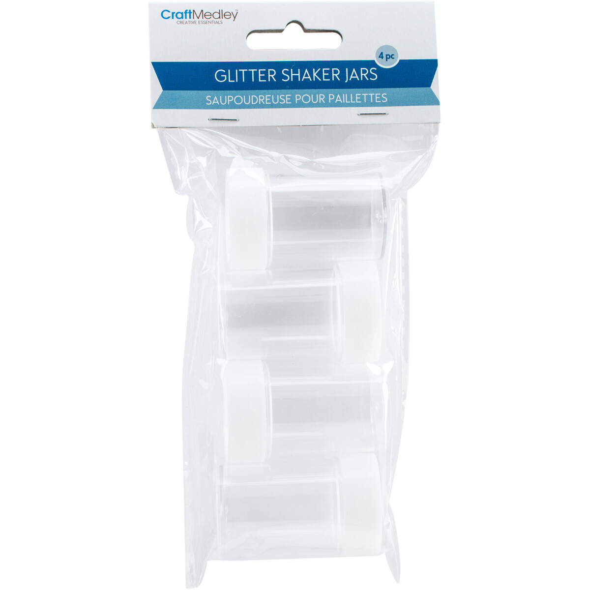 Glitter Shaker Jars 2" 4/Pkg Empty