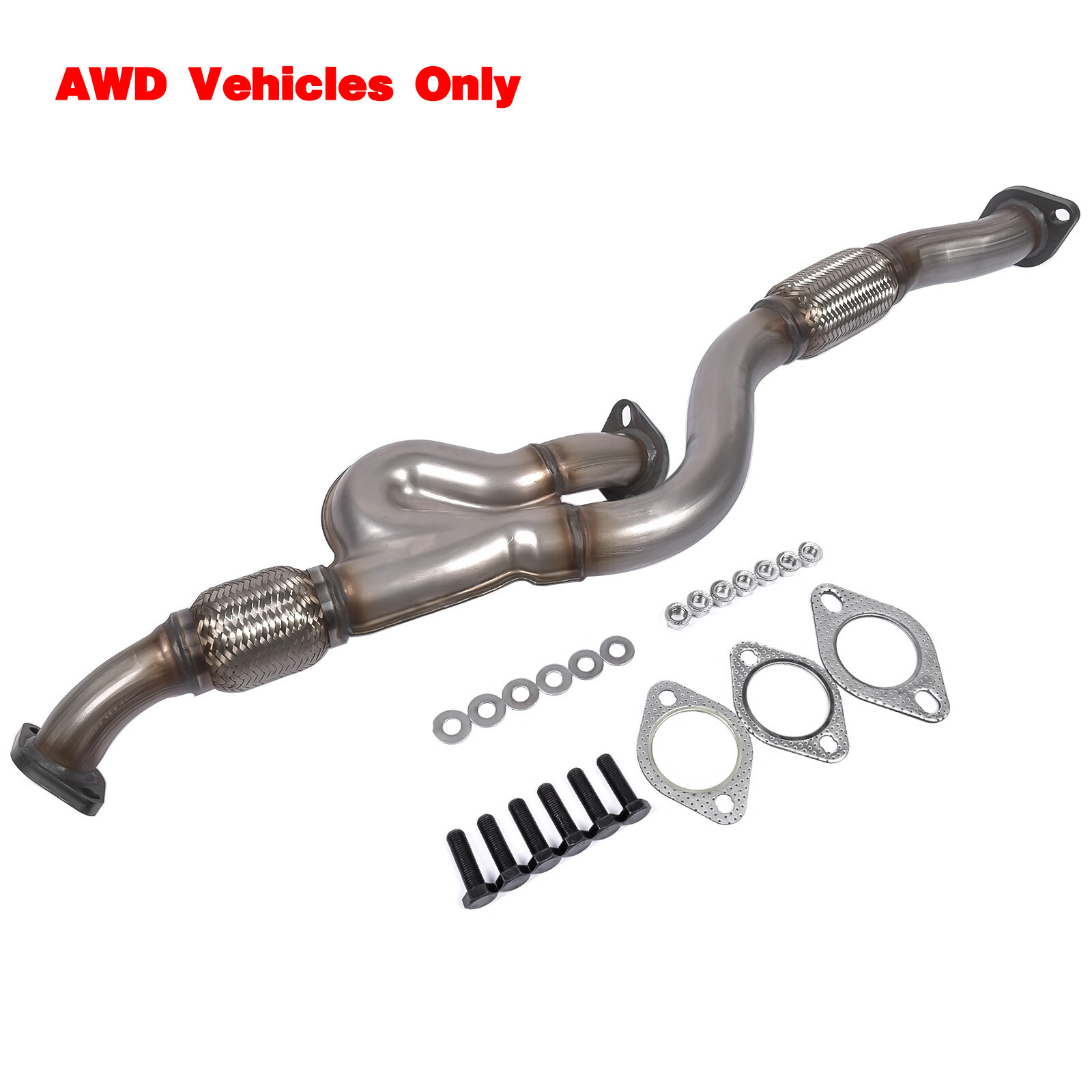 Exhaust Front Flex Y Pipe for Kia Sportage EX LX 2.7L V6 2656CC AWD 2005-2008